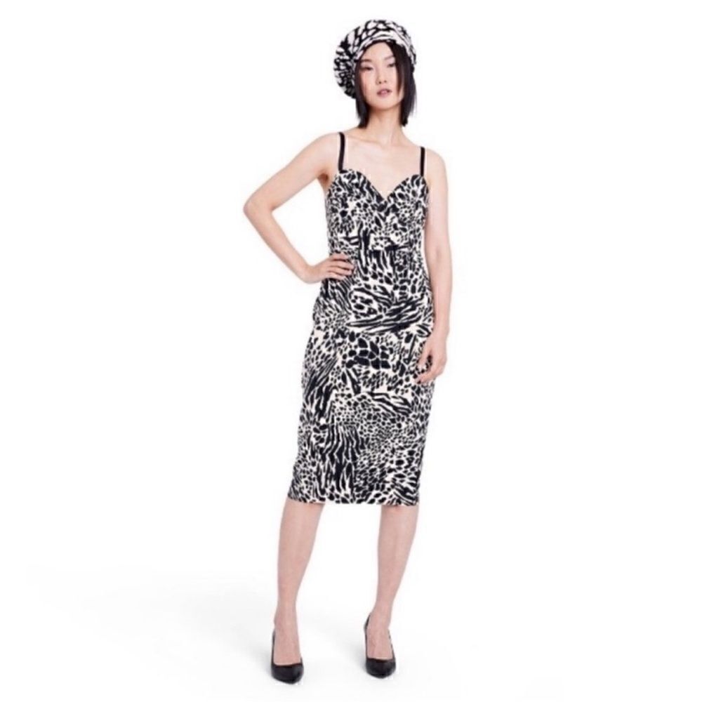 Sergio Hudson Animal Print Black & White
Dress(Size Small)